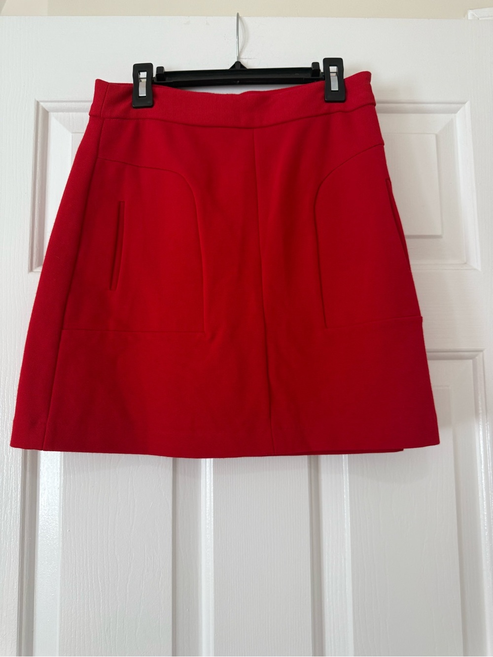 Anthropologie Red A‑Line Mini Skirt